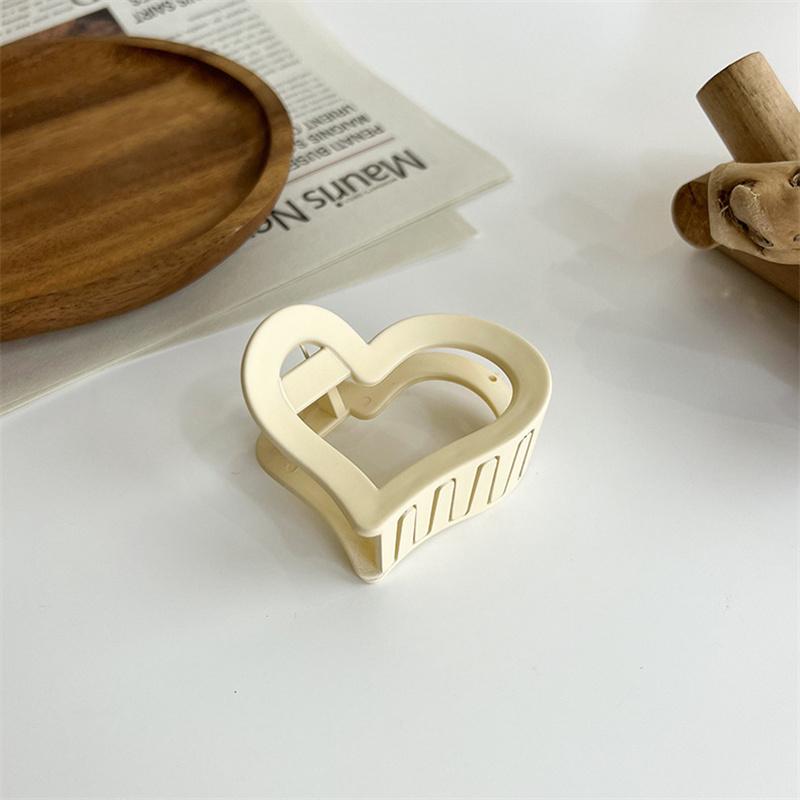 1Pcs Korean Coffee Beige Large Hair Claw Acrylic Hairpin Geometry Barrette Crab Hair Clips Headwear Womens Girl Hair Accessories