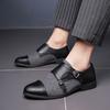 Mode Herren Lederschuhe in Übergröße Trendy Modedesigner-Stile Outdoor Freizeit Business Party Büro Hochzeit Farbe blockierte Schuhe