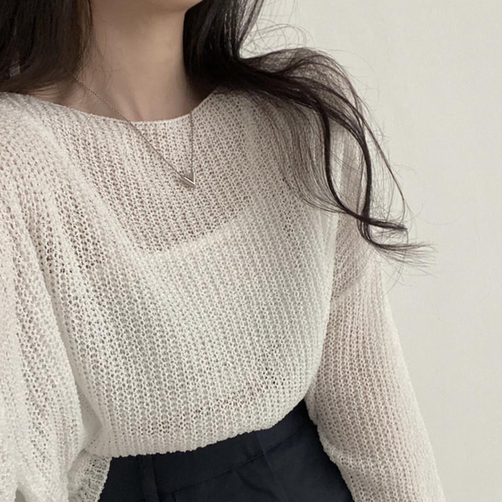 Summer 2023 Women's Lightweight Silk Knit Sweater - Loose, Sun Protection, All-Match Air Conditioning Top
