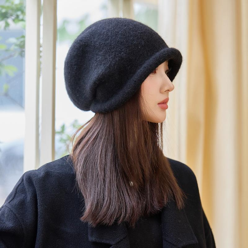 Autumn and Winter Knitted Stacking Hat, Ear Protector, Warm Hat, Fashion Wool Hat Hat for Women, Autumn Winter Versatile Warm Cold Weather Cap