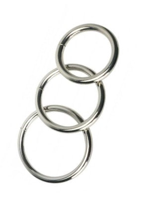 Cockrings Métal Lot de 3 - Generique - Cockring Metal