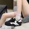 Academy Style Retro German Training Shoes Women's Autumn 2024 New Flat-soled Soft-soled Lightweight Puff Shoes Casual Sports Shoes