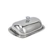 Stainless Steel Butter Dish HighGloss Dessert Bread Cheese Cake Box Food Storage Box with Lid