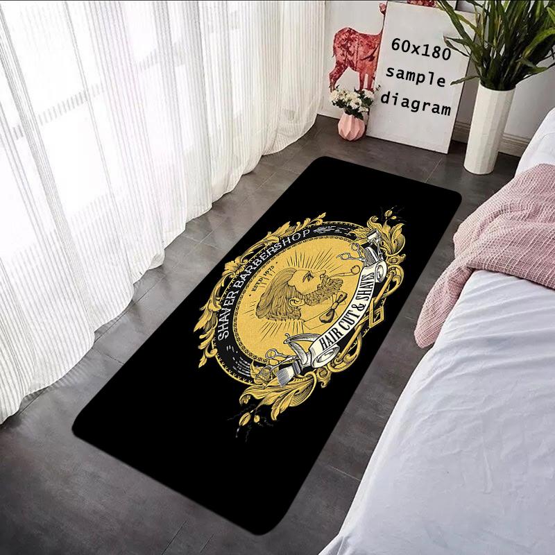 Doormats Rugs Foot Carpets Barber Shop Entrance Doormat Bathroom Rug Floor Mats Carpet Anti Slip Mat Home Kitchen Hallway Decor