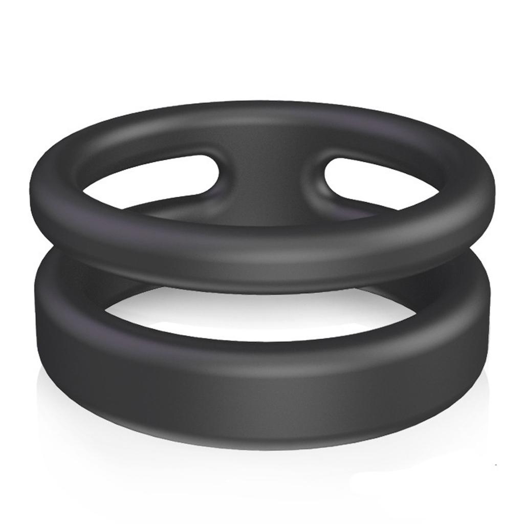 Silikon-Penisring/Penisring für Männer, stärker, Doppelring, für Erwachsene, Paare, Spielzeug, Gleitmittel