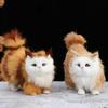 Simulation Cute Cat Plush Toys Soft Stuffed Kitten Model Fake Cat Realist Animals For Kids Girls Birthday Valentine'S Day Gift