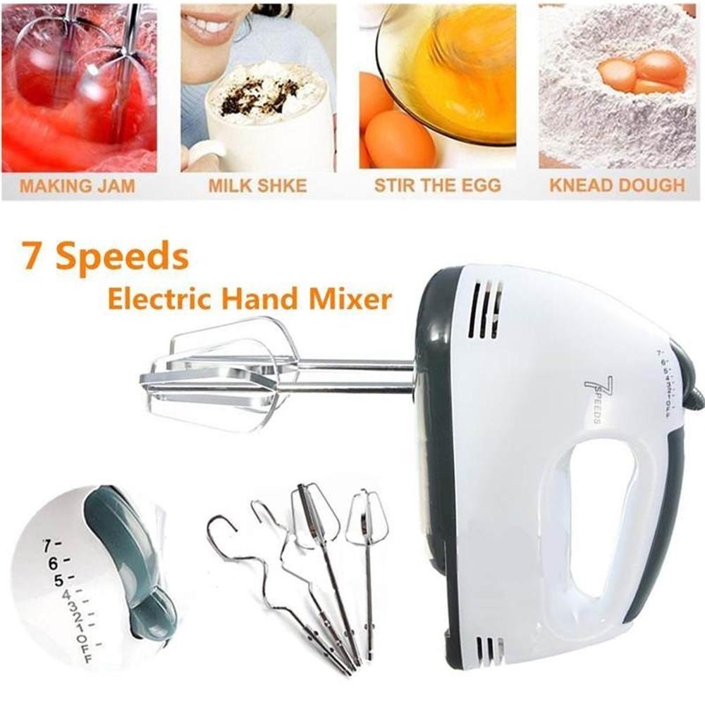 7 Speed Kitchen Beater Cake Electric Hand Mixer Whisk Egg Baking