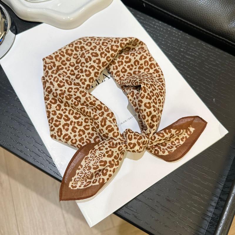 Spring and Autumn pure cotton 55cm small square scarf women's literary silk scarf versatile decorative scarf thin headscarf headband scarf