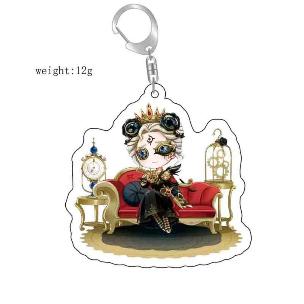 Identity V Anime KeyChain Apollo Joseph Desaulniers Grace Margaretha Zelle Men Key Chain for Women Acrylic Keyring Pendant Gifts
