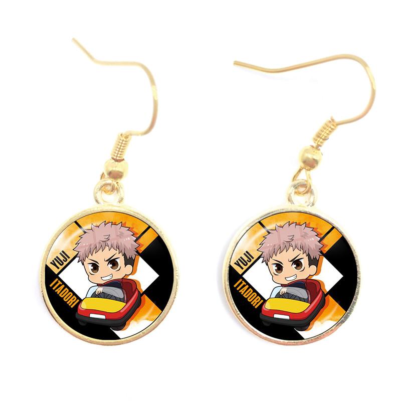 

2021 New Jujutsu Kaisen Dangle Earring Anime Acrylic Earrings Glass Dome Handmade Jewelrys Gifts Lover