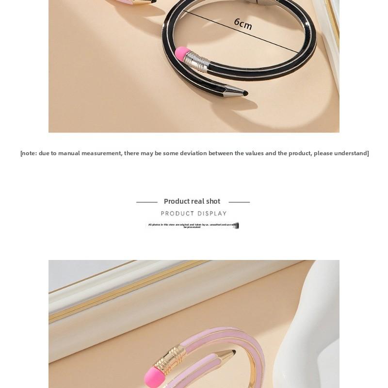 Meier Versatile colored pencil-shaped bracelet, simple irregular long spring bracelet