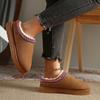 Fashion Two Wear Fluffy Slippers Female Fur One Autumn Winter 2025 New Baotou Half Drag Thick Bottom Muffin Cotton Shoes for Women
