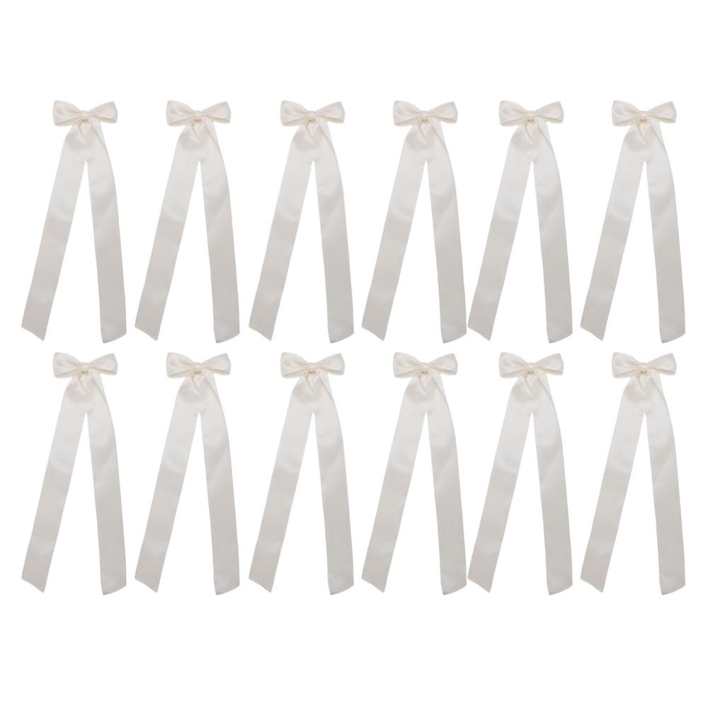 12pcs Candlestick Bows Decor 13 Inch Large Coquette Decorations Bows for Table Self Adhesive Wedding Bridal Shower Party Centerpieces