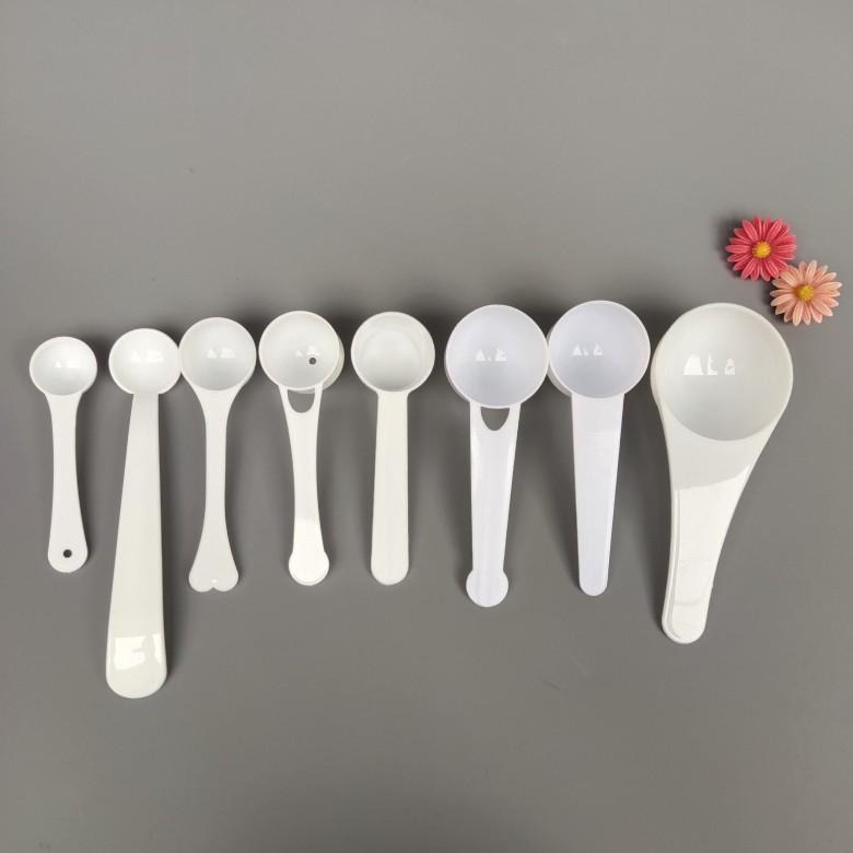 Plastic Measuring Spoons Set: 1, 2, 2.5, 3, 5, 10, 15g Quantitative Small Spoons