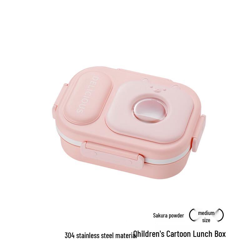 Cute Rabbit 4-Compartment Stainless Steel Lunchbox 4 compartments