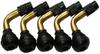 PULABO Air Valve, Tubeless Valve, L-Shaped, PVR-70, Motorcycle Snap-in Valve, Set of 2, Practical