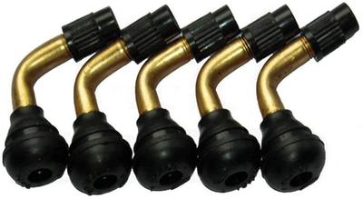 PULABO Air Valve, Tubeless Valve, L-Shaped, PVR-70, Motorcycle Snap-in Valve, Set of 2, Practical