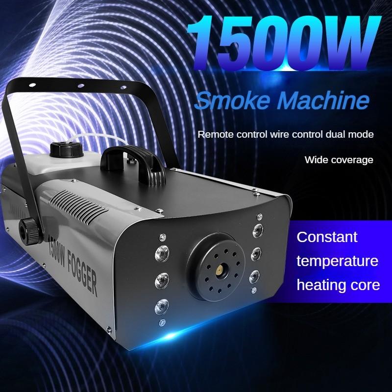 High Power Stage Smoke Machine Electronic Constant Temperature Smoke Sprayer LED Stage Effect Fogger Spray Equipment