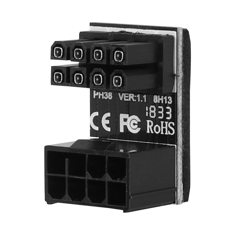 Grafikkarten-Stromversorgungsanschluss 8PIN Adapter 180 Grad Drehung PH38B (Druckknopf unten)