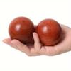 2 PCS Wooden Hand Massage Balls, Fitness Recovery & Muscle Relaxation Tool, Palm Stress Relief, Portable Gift