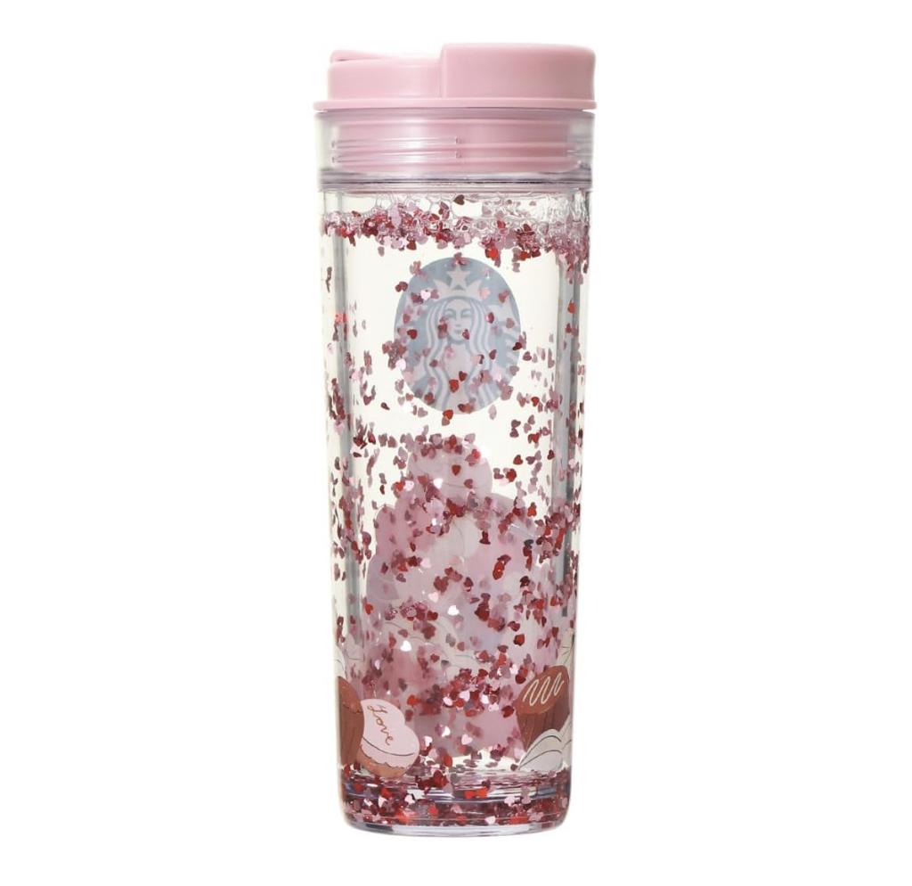 Starbucks Starbucks Tumbler Valentinstag 2024 Wasser im Tumbler Schokolade 473ml WIT