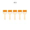 5/10/12pcs/Set Memory Nylon Paint Brushes for Acrylic/Oil/Watercolor Drawing Wooden Synthetic Bristles Easy To Clean BBQ Brush