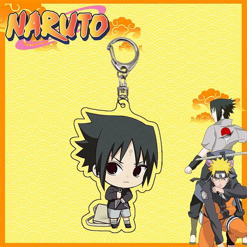 Anime Naruto Akryl nyckelring tillbehör Uzumaki Naruto Tecknad nyckelring