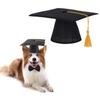 Cats Halloween Costume Graduation Hat Dress Up Bachelor Cap for Cat Dog Lovely Headgear Hat for Kitten Photo Props Hat