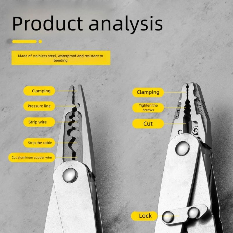 Double Head Adjustable Multi Function Quick Cut Pliers Shears With Ergonomic Grip Suitable For Professional And Home Use