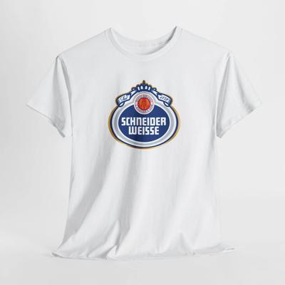 Cadou pentru iubitorii de bere, Îmbrăcăminte casual, Tricou unisex din bumbac gros Schneider Weisse