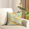 Ginkgo Leaves Printed Cushion Cover Reversible Plush Pillow Cover Soft Fluffy  Home Decor for Sofa Bedroom