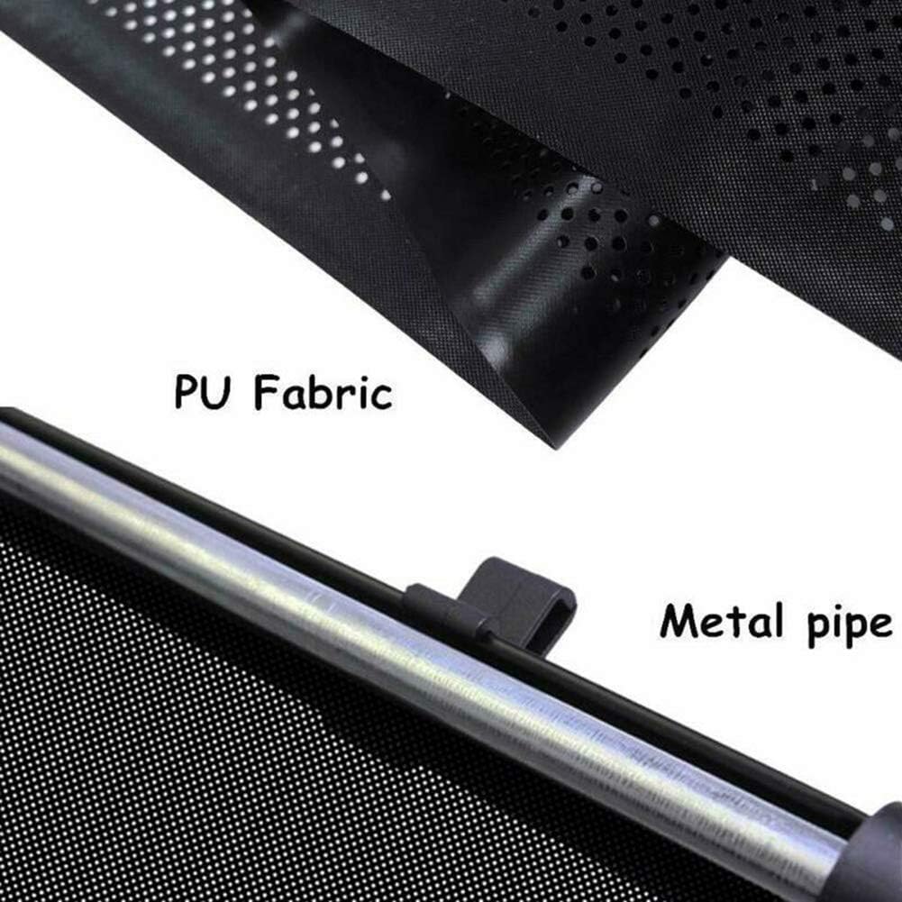Car Side Window Sun Shade Retractable Auto Roll Curtain Visor Protects Baby and Kids Car Interior 40 * 60cm Black