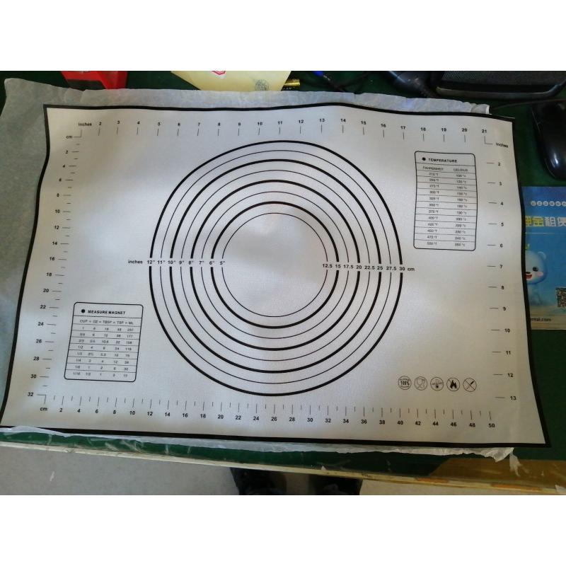 Silicone Baking Mat With Scale Rolling Dough Pad Kneading Dough Mat Non Stick Pastry Oven Liner