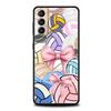 Volleyball Painted Phone Case for Samsung Galaxy S25 S24 S23 S22 S20 S21 FE Ultra S10 S10E Plus S25 Edge 5G Soft TPU Cover Capas