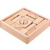 Wooden Building Blocks Set For Kids With Large Natural Grain For Early Education And Play