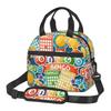 Custom Best Play Bingo Game for Bingo Players Insulated Lunch Bag Reusable Thermal Leakproof Bento Bags with Shoulder Strap