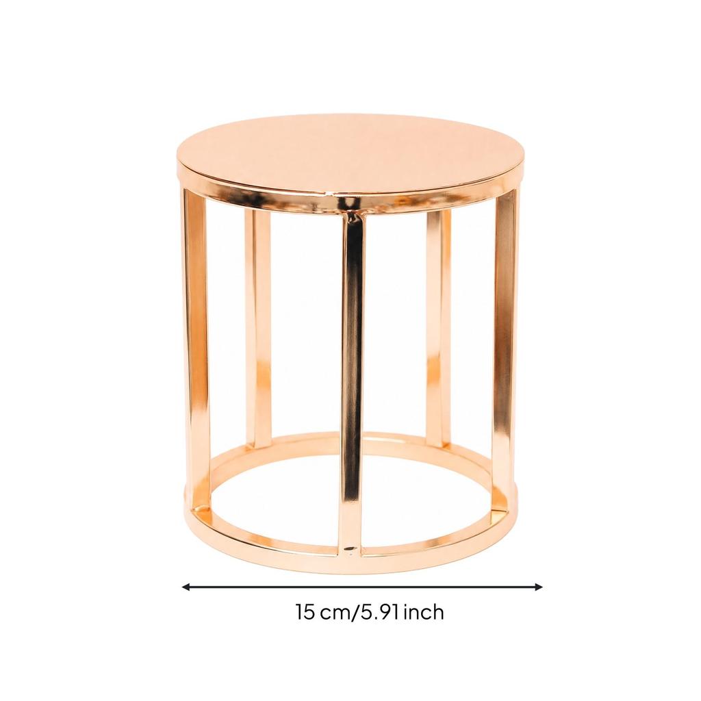 Cake Display Stand Electroplated Elevated Pastry Holder for Weddings, Bakery Displays,