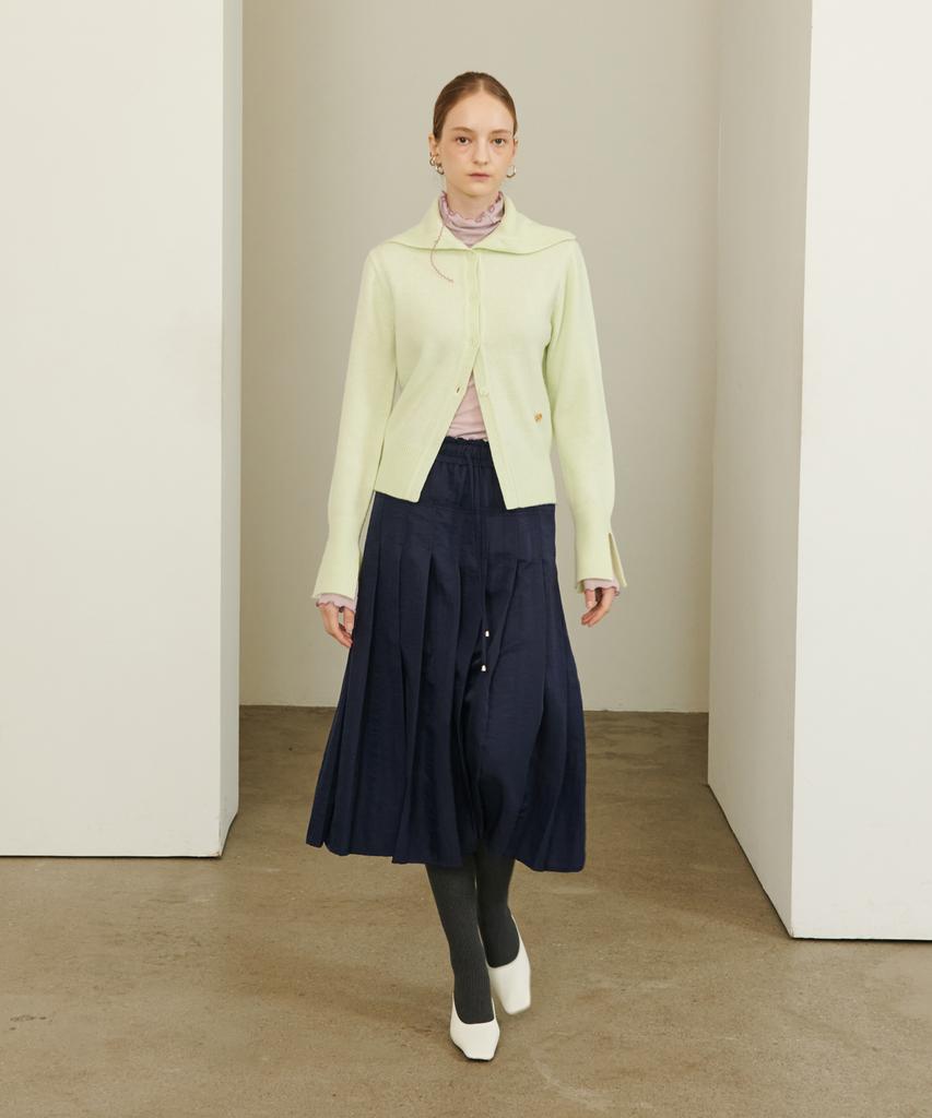 Eonmyuteu New Modern Pleated Skirt_Navy