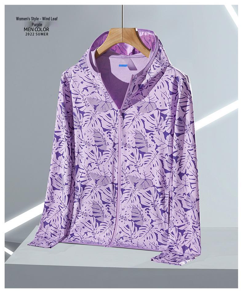 Customized Unisex Hooded UV Protection Jacket - Summer Breathable Sun Shirt with Long Sleeves