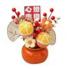 Gestrickte Blume Künstliche Topfpflanzen Chinesische Neujahrsdekoration Mondneujahrsgeschenk Feng Shui Bonsai Hochzeitsdekoration