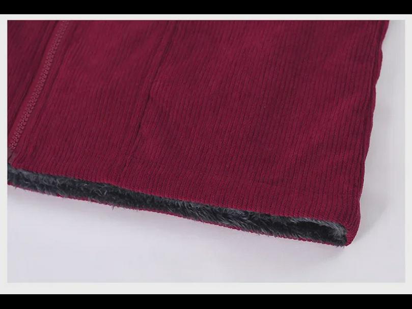 Vestă cu guler din catifea de modă pentru femei de vârstă mijlocie: Cardigan slăbit, stilat, cu fermoar, cu fermoar, pentru primăvară și toamnă