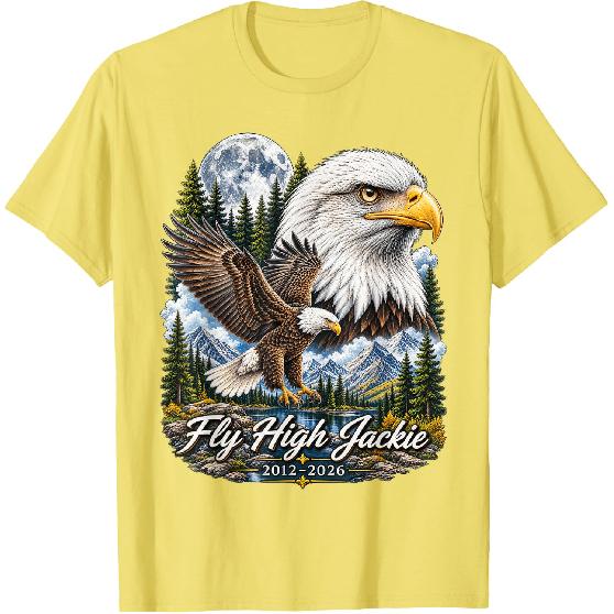 Fly High Jackie, Jackie and Shadow Bald Eagle for Men Women T-Shirt