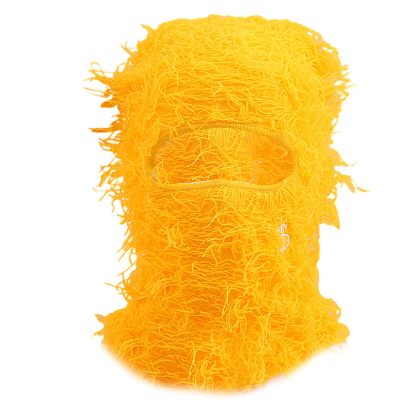 

Доросла вишита балаклава еластична вітрозахисна шапка для захисту шиї з одним отвором для обличчя зимова шапка для велоспорту, лиж помаранчевий