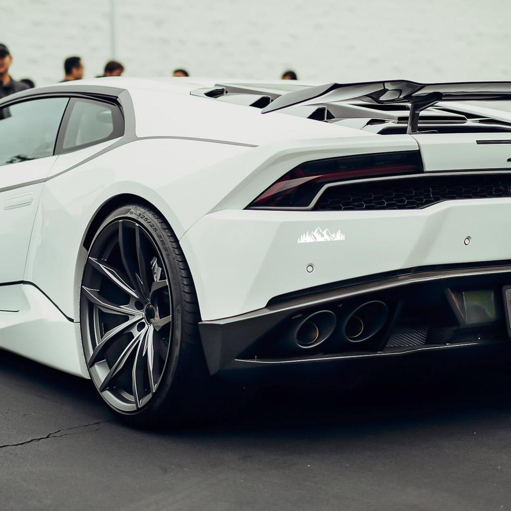 Osilly Snow Mountain Tree Decal Sticker for Car 2pcs Mountain Graphic Logo Decal, 7