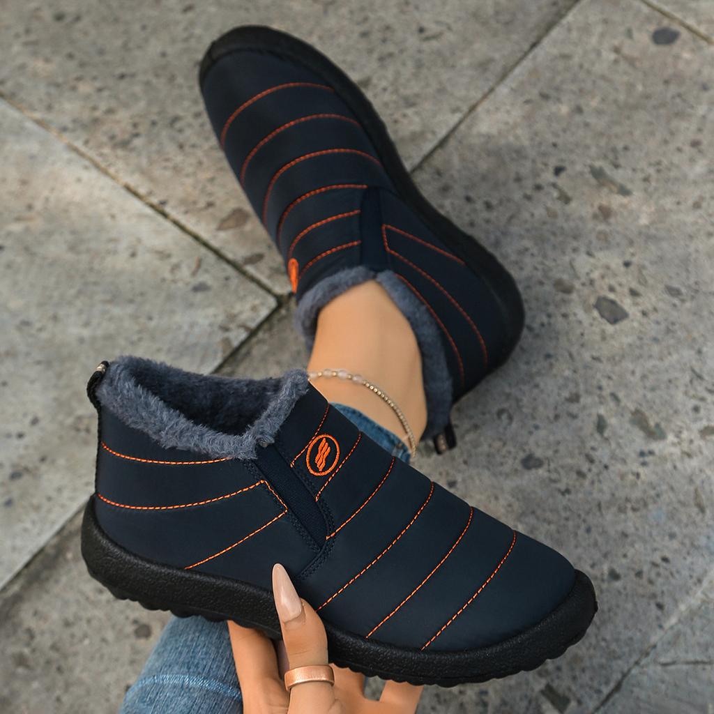 Large Size 48 Ultra-Warm Winter Boots - Non-Slip Thick Sole, Snow Boots Round Toe, Solid Color Minimalist Design for Outdoor Hiking Boot