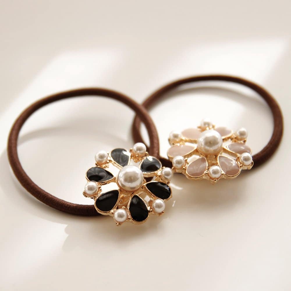 

Jlauren 01H0318 Эмалированная повязка для волос с цветком black