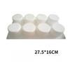 8-Cavity Cylindrical Silicone Mold - French Mousse Cake Chocolate Ice Cream DIY Baking Tool