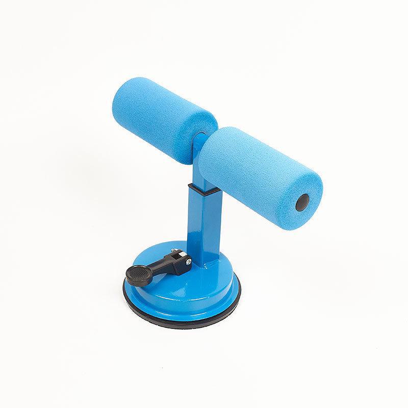 

Устройство для сгибания живота с присоской для приседаний, регулируемое фитнес-оборудование с одинарными и двойными перекладинами Horizontal bar синий