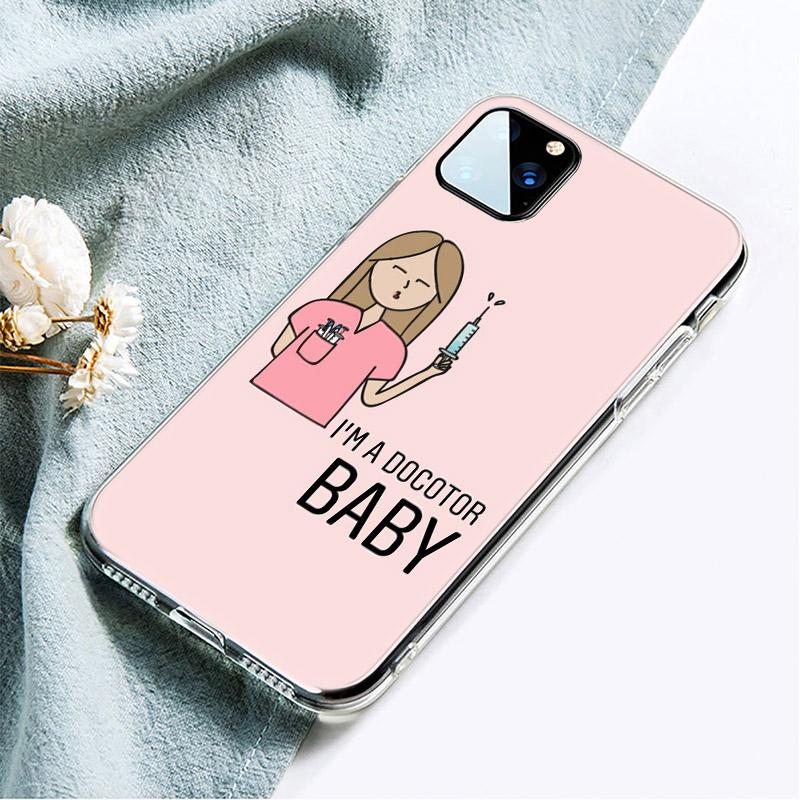 

Медицинский силиконовый чехол для телефона «Медсестра» для Apple iPhone 13 12 Mini 11 Pro XS Max X XR 6 6S 7 8 Plus 5 SE 2020, мягкий чехол iPhone 13 Pro Max