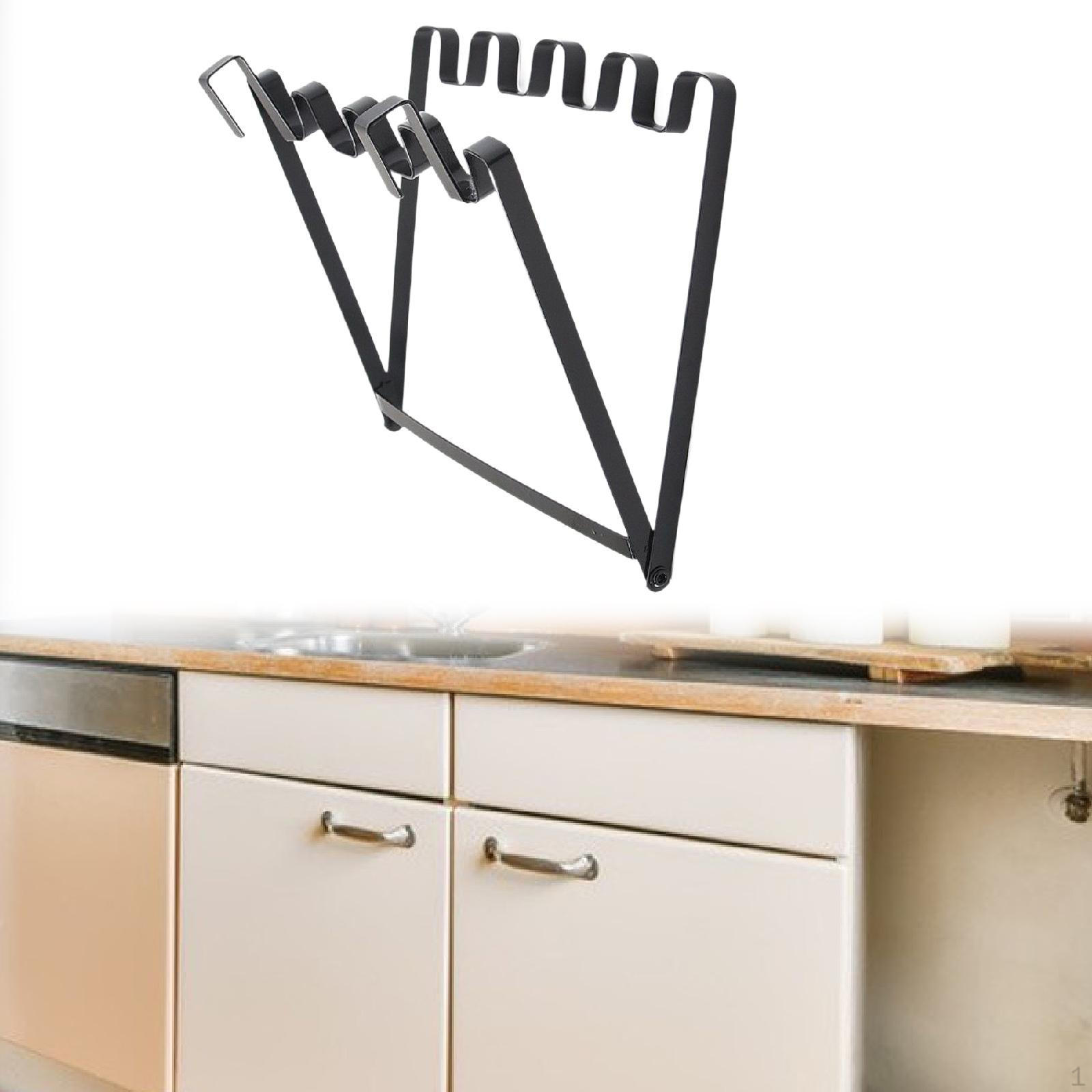 

Compact Trash Bag Holder for Cabinet Door Organization чорний